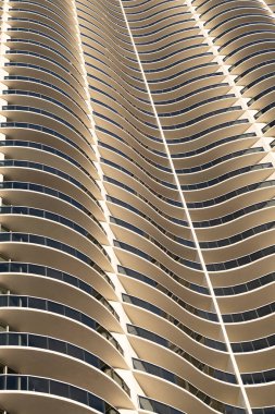 wavy modern building structure background with nobody, structure background