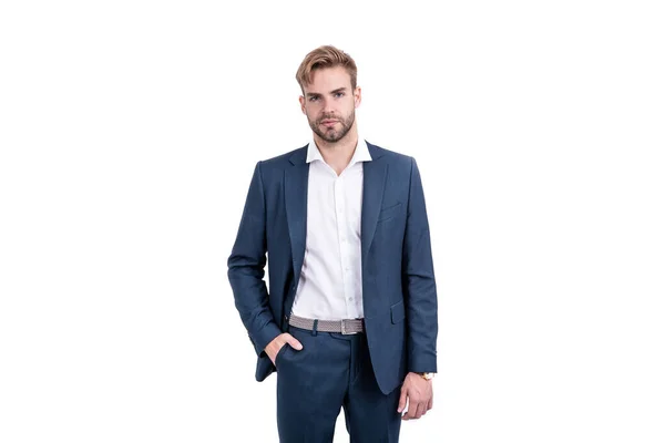 Ceo en ropa formal. éxito empresarial. hombre de éxito en traje de negocios. — Foto de Stock