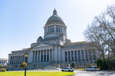 Olympia, Washington D.C. ABD - 05 Nisan 2021: Washington Eyalet Meclisi