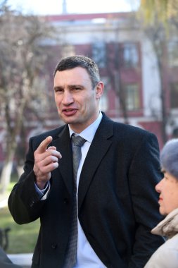 Vitali Klitschko gazeteci için oy Kiev, Uktr sonra konuşuyor