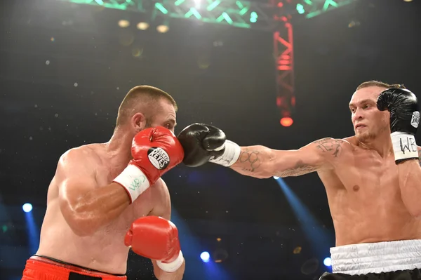 Strijd voor Wbo Inter Continental cruiserweight champion gordel — Stockfoto