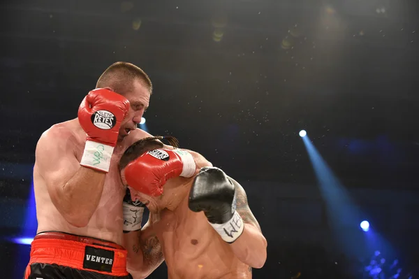 Strijd voor Wbo Inter Continental cruiserweight champion gordel — Stockfoto