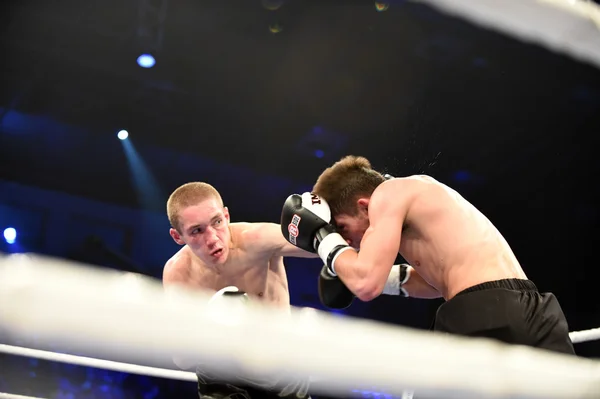 Ranking pelea de boxeo en Palacio del deporte — Foto de Stock