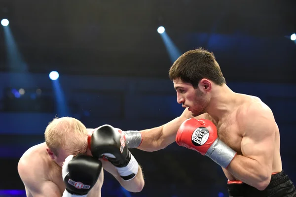 Ranking pelea de boxeo en Palacio del deporte —  Fotos de Stock