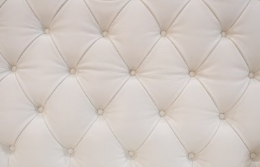 White leather upholstery clipart