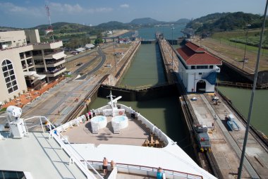 Atlantic entrance of the Panama Canal clipart