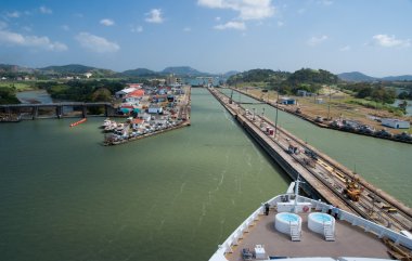 Atlantic entrance of the Panama Canal clipart
