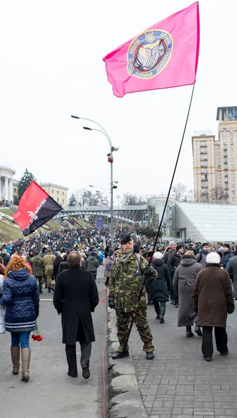 Pochod důstojnosti v Kyjevě — Stock fotografie