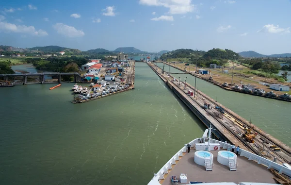 Entrada atlántica del Canal de Panamá — Foto de Stock