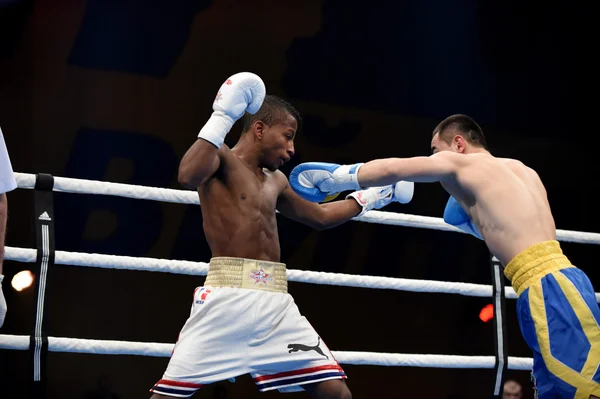 World series of boxning: Ukraina Otamans vs Kuba Domadores — Stockfoto