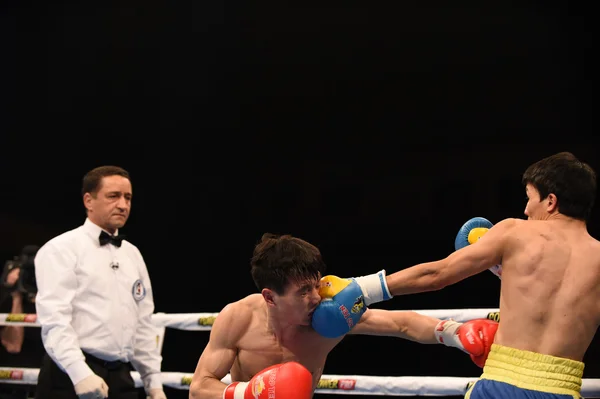 World series of boxing: Ukraine Otamans vs China Dragons — Stock Photo, Image