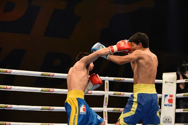 Světová série boxu: Ukrajina Otamans vs Čína draci — Stock fotografie
