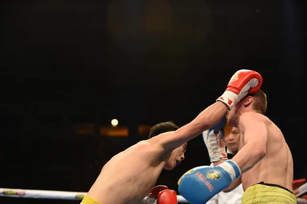 Série mundial de boxe: Ucrânia Otamans vs China Dragons — Fotografia de Stock