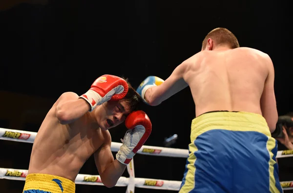 Série mundial de boxe: Ucrânia Otamans vs China Dragons — Fotografia de Stock