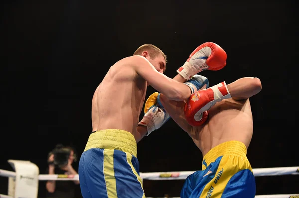 World series of boxning: Ukraina Otamans vs Kina drakar — Stockfoto