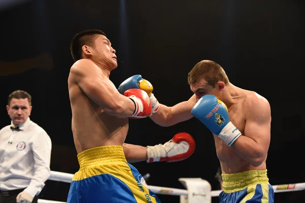 拳击世界系列: 乌克兰 Otamans vs 中国龙 — 图库照片