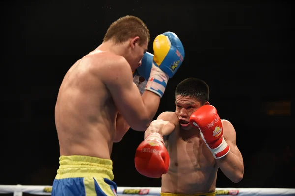 Série mundial de boxe: Ucrânia Otamans vs China Dragons — Fotografia de Stock