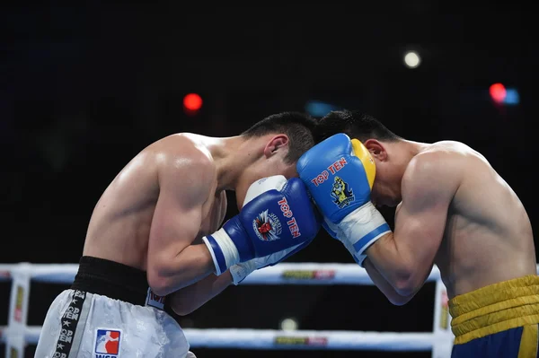 Série mundial de boxe: Ucrânia Otamans vs Russian Boxing Team — Fotografia de Stock