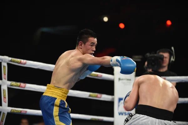 Série mundial de boxe: Ucrânia Otamans vs Russian Boxing Team — Fotografia de Stock