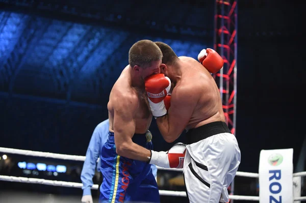 Ranking boxing fight in the Arena Lviv Stadium — Stock Photo, Image