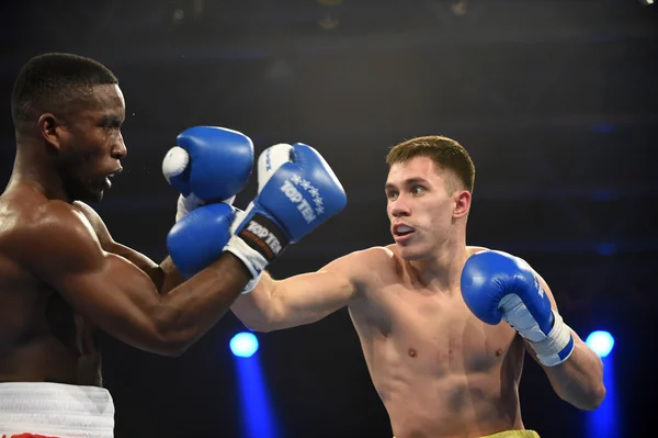 Världsserie av boxning: Ukraina otamans vs brittiska lionhearts — Stockfoto