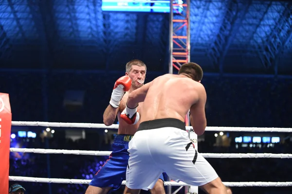 Ranking pelea de boxeo en el Estadio Arena Lviv — Foto de Stock