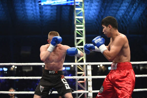 Ranking boxing fight in the Arena Lviv Stadium — Stock Photo, Image