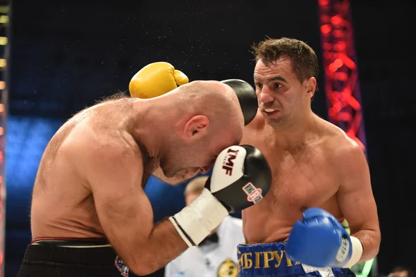 Ranking boxing fight in the Arena Lviv Stadium — Stock Photo, Image