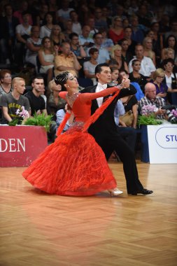 Yarışmada dans balo salonu dans çift 