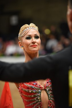 Yarışmada dans balo salonu dans çift 