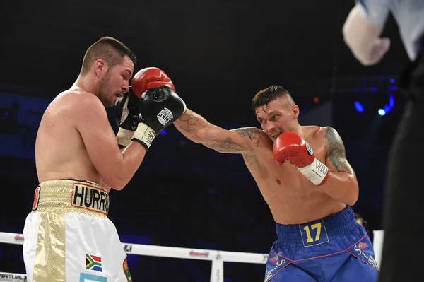 Luta inimigo WBO Inter-Continental cruzador campeão título — Fotografia de Stock