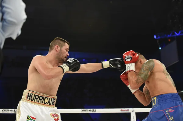 Lucha por el título de campeón intercontinental de peso crucero de la OMB —  Fotos de Stock