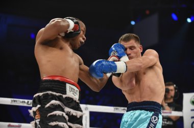 Ranking fight between Denis Berinchyk (Ukraine) and Belgian Tarik Madni in the Palace of sport in Kiev, Ukraine