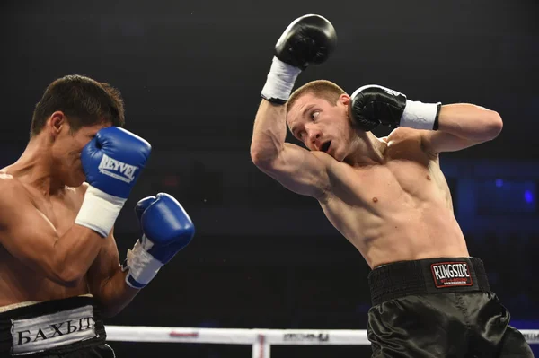 Ranking boxing fight in the Palaceof Sport in Kiev — Stock Photo, Image