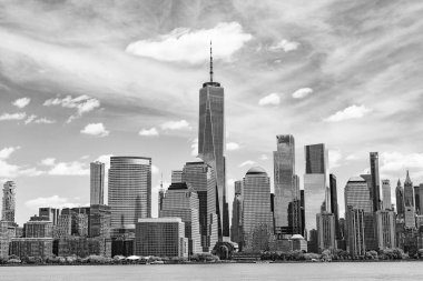 New York şehir mimarisi. New York şehri metropolü. ABD 'de New York' ta. New York sokaklarında. Aşağı Manhattan silueti. New Jersey 'den New York. Manhattan şehir merkezi..