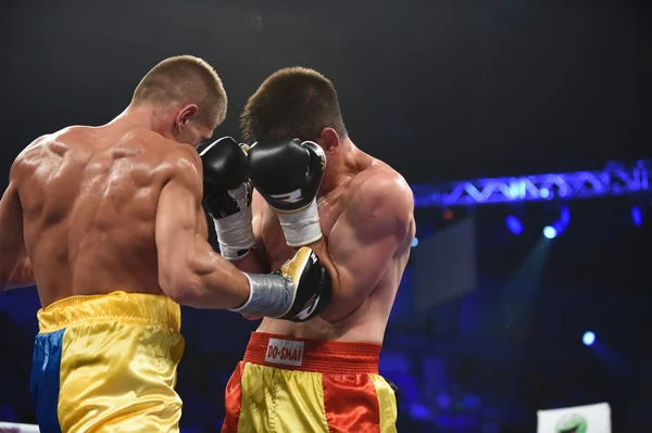 Ranking luta de boxe no Palaceof Sport em Kiev — Fotografia de Stock