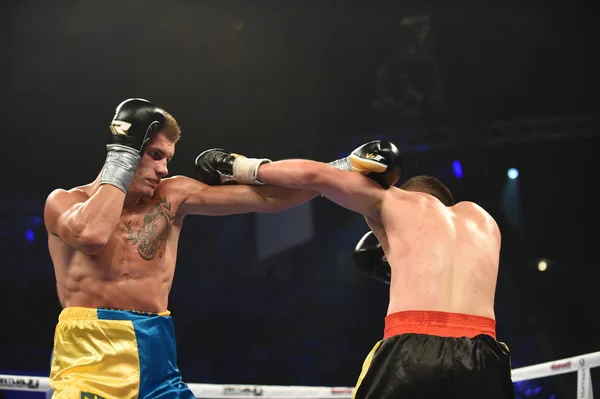 Ranking luta de boxe no Palaceof Sport em Kiev — Fotografia de Stock