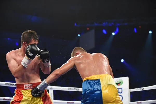 Ranking luta de boxe no Palaceof Sport em Kiev — Fotografia de Stock