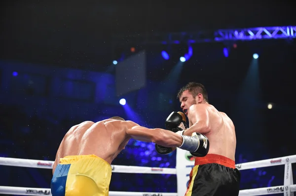 Ranking pelea de boxeo en el Palaceof Sport en Kiev — Foto de Stock