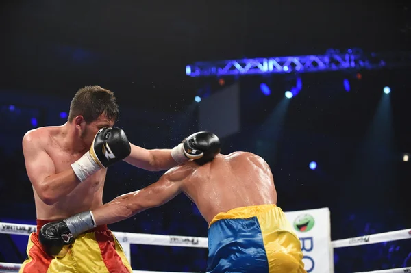 Žebříček boxerský zápas v Palaceof sportu v Kyjevě — Stock fotografie