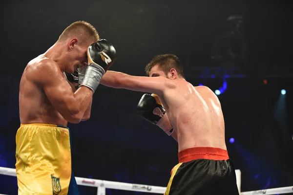 Rankning boxning kamp i den Palaceof sporten i Kiev — Stockfoto