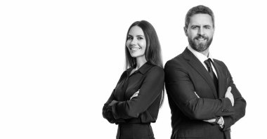 Ofisteki iş arkadaşları. İş arkadaşı olan iş adamları. İş liderliği ve başarı. Lider liderliği temsil eder. Başarılı iş adamları. İşletme lideri beyazları soyutladı. meslektaş.