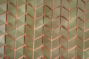 Döşeme şekli arkaplanı. Geometrik şekil. Döşeme duvar tasarımı. Seramik karo geometrik arka plan. Geometrik arka plan. Geometrik şablon arka planı. Geometrik mimari. Tasarım tekrarlanıyor.