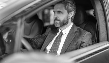 Başarılı bir bayilik. Lüks araba tüccarı. Araba sigortası. Başarılı bir satıcı. Satış ve sigorta. Lüks bir arabada oturan adam. İspanyol işadamı. İş gezisi.