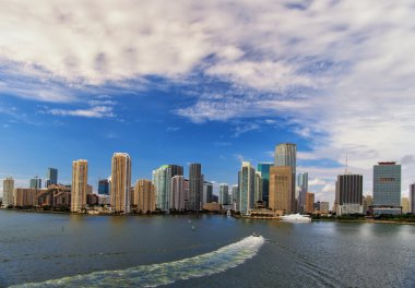 Miami skycrapers havadan görünümü