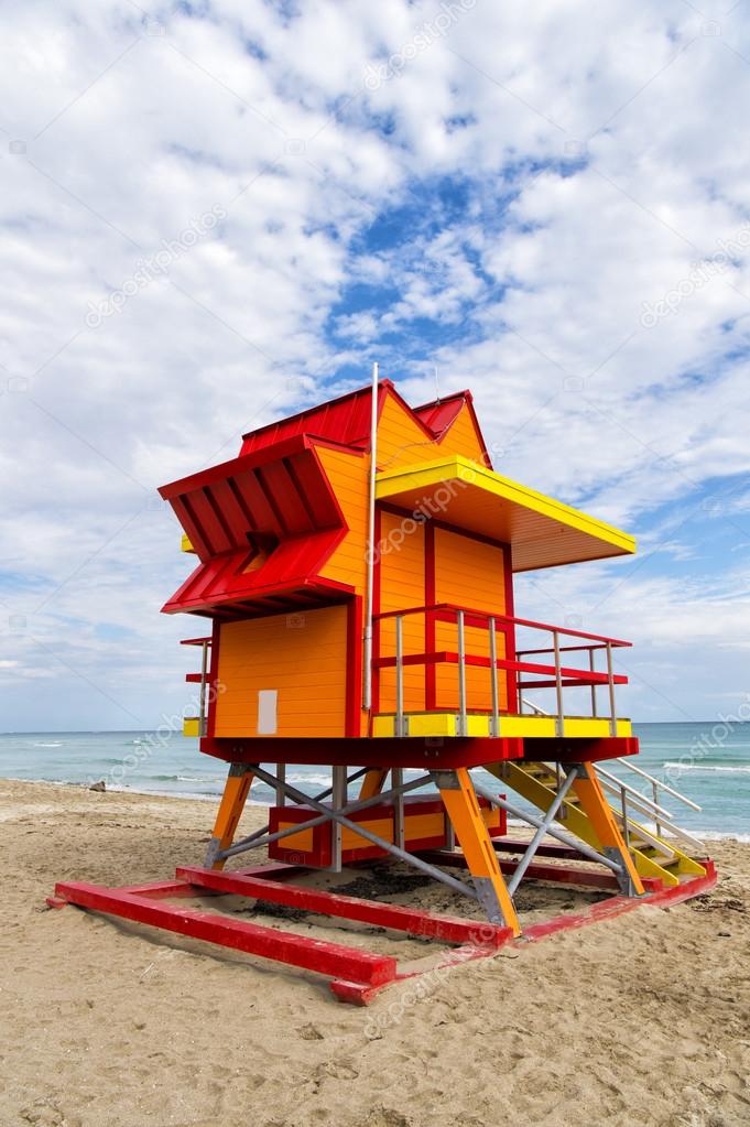 Lifeguard house in Miami Beach