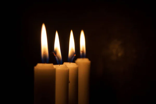 Candles Lights Dark — Stock Photo, Image