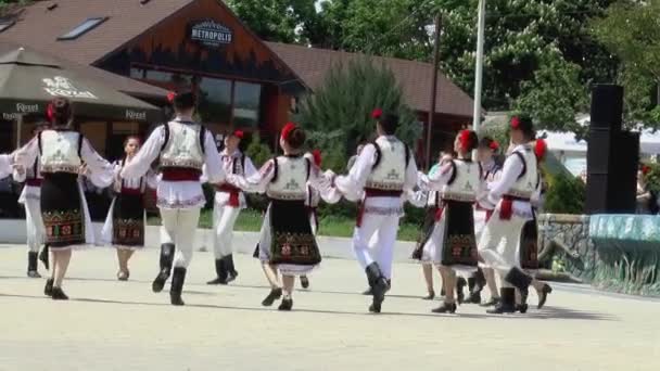 Moldavië Cahul 2021 Jonge Jongens Meisjes Houden Elkaars Hand Vast — Stockvideo