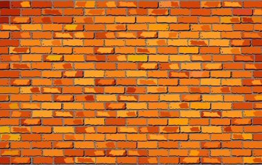 Orange brick wall clipart