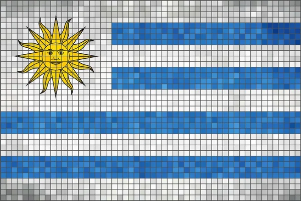 Bandera de Uruguay — Vector de stock